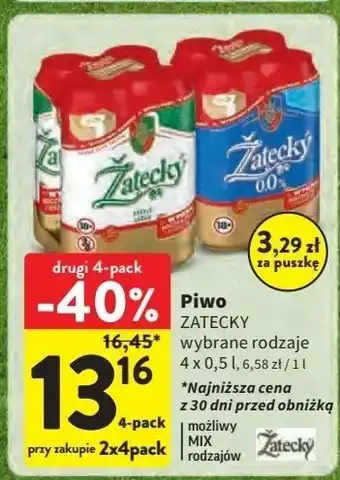 Intermarche Piwo Zatecky 0% oferta