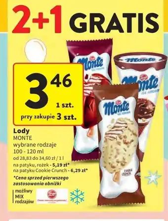 Intermarche Lody Zott Monte oferta