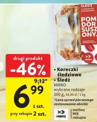 Intermarche Śledź z suszonymi pomidorami Mirko oferta