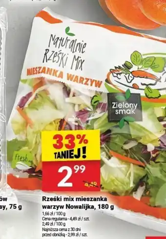 Twój Market Rześki mix mieszanka warzyw Nowalijka, 180 g oferta
