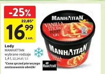 Intermarche Lody strawberry & vanilla Manhattan (Nestle) oferta