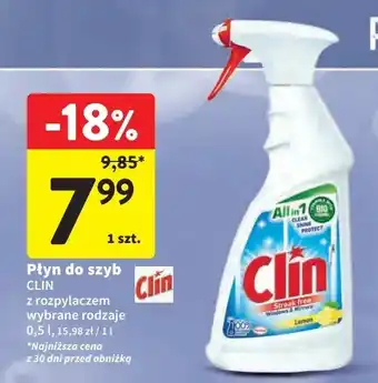 Intermarche Płyn do mycia szyb lemon Clin Windows & Glass oferta