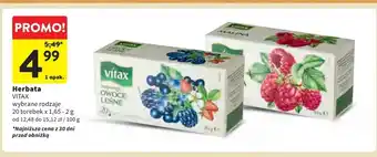 Intermarche Herbata owoce leśne Vitax Inspirations oferta