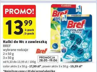 Intermarche Zawieszka do wc morski (chlorowy) Bref Color Aktiv (Wcześniej Blue Active) oferta