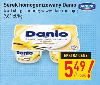 Stokrotka Serek homogenizowany Danio 4x140g oferta