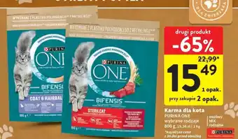 Intermarche Karma dla kota sterilcat wołowina i pszenica Purina One oferta