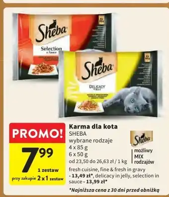 Intermarche Karma dla kota smaki soczyste Sheba Selection In Sauce oferta