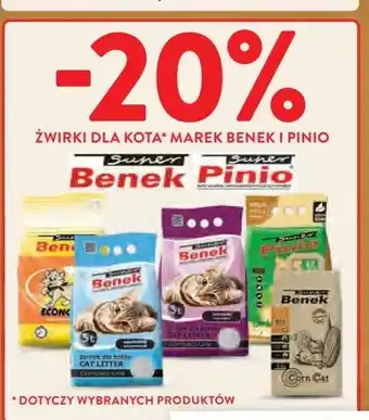 Intermarche Żwirek dla kota Super Benek oferta