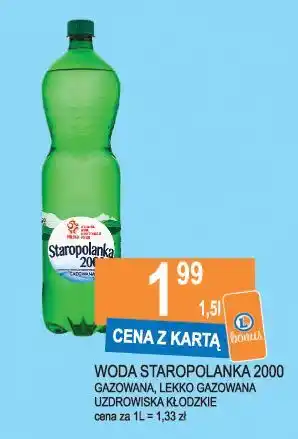 E.Leclerc Woda lekko gazowana Staropolanka 2000 oferta