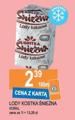 E.Leclerc Lód kakaowy Koral Kostka Śnieżna oferta