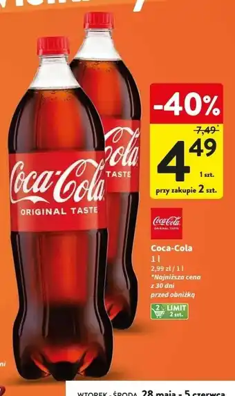 Intermarche Napój Coca-Cola oferta