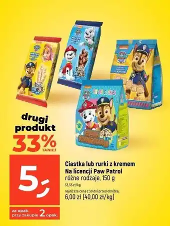 Dealz Rurki waflowe psi patrol waniliowe oferta