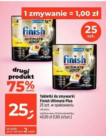 Dealz Tabletki do zmywarek lemon Finish Ultimate Plus oferta