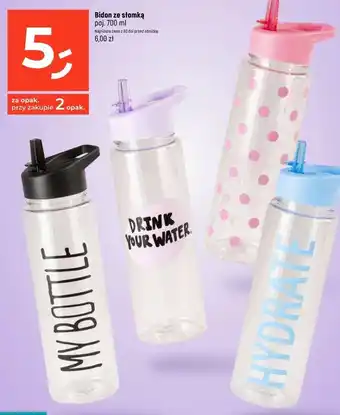 Dealz Bidon ze słomką 700 ml oferta