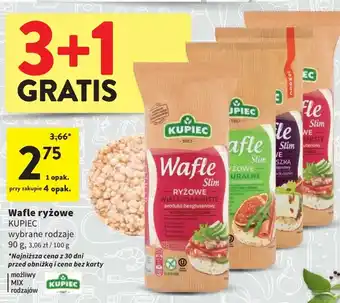 Intermarche Wafle ryżowe naturalne slim Kupiec oferta