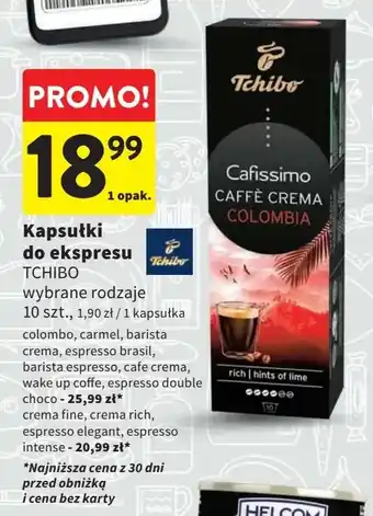 Intermarche Kawa espresso brasil Tchibo Cafissimo oferta