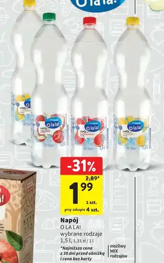 Intermarche Woda cytrynowa O La La! oferta