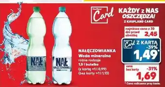 Kaufland Woda niegazowana Nałęczowianka oferta
