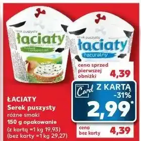 Kaufland Serek puszysty z cebulką i szczypiorkiem Łaciaty oferta