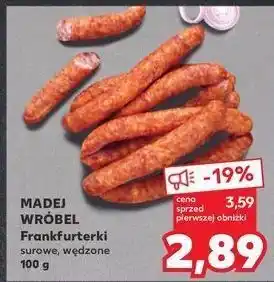 Kaufland Frankfuterki surowe wędzone Madej & Wróbel oferta