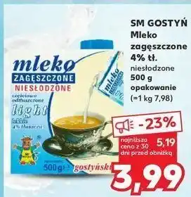 Kaufland Mleko zagęszczone niesłodzone light Gostyń oferta