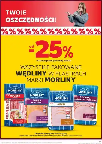 Kaufland Szynka morlińska wędzona Morliny oferta