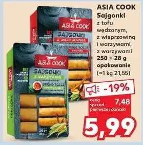 Kaufland Sajgonki z tofu wędzonym + sos Asia Cook oferta