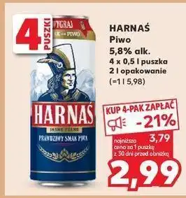 Kaufland Piwo Harnaś Jasne Pełne oferta