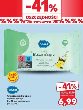 Kaufland Chusteczki nawilżające dla dzieci mild Bevola Baby oferta