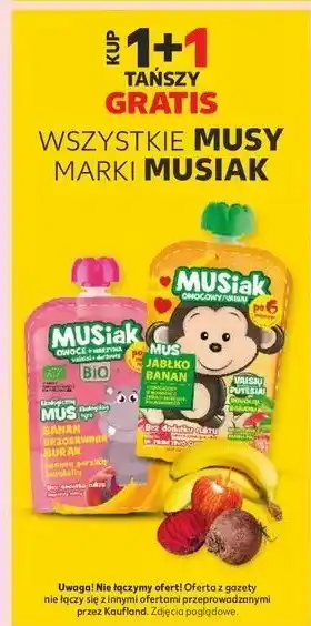 Kaufland Mus jabłko banan Musiak oferta