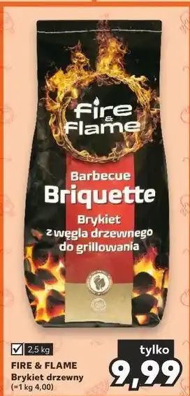 Kaufland Brykiet z węgla drzewnego Fire & Flame oferta