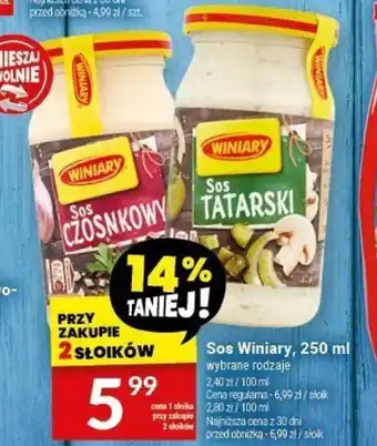 Twój Market Sos Winiary, 250 ml oferta