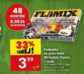 Twój Market Podpałka do grilla biała 48 kostek Flamix, 1 opak. oferta