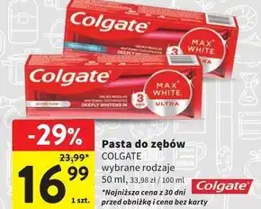 Intermarche Colgate Max White Ultra Freshness Pearls wybielająca pasta do zębów 50ml oferta
