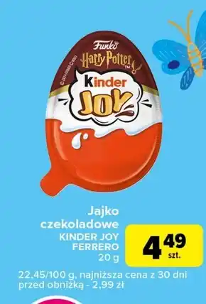 Globi Kinder Joy Chrupiące wafelki posypane kakao w kremie z niespodzianką 20 g oferta