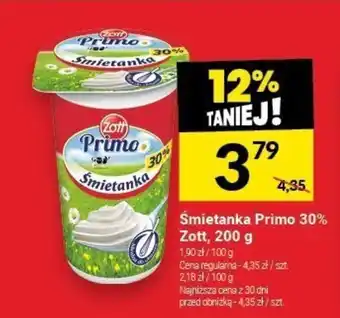 Twój Market Śmietanka Primo 30% Zott, 200 g oferta