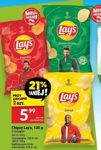 Twój Market Chipsy Lay's, 130 g oferta