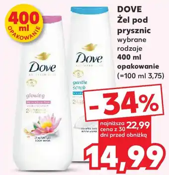 Kaufland DOVE Żel pod prysznic 400 ml oferta