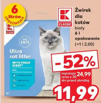Kaufland Żwirek dla kotów 6l oferta