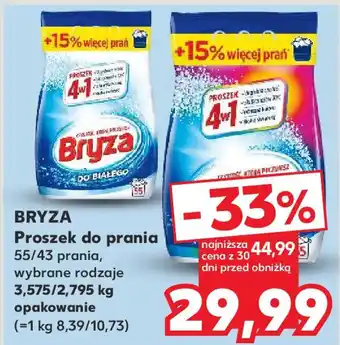 Kaufland BRYZA Proszek do prania 3,575/2,795kg oferta