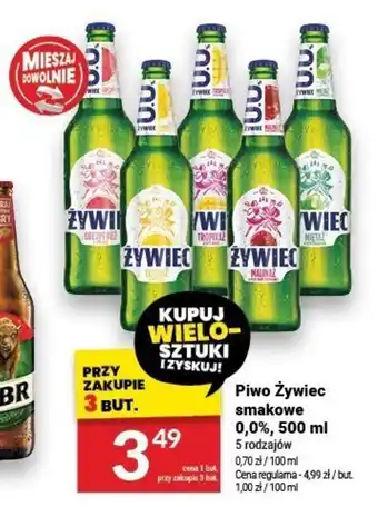 Twój Market Piwo Żywiec smakowe 0,0%, 500 ml oferta