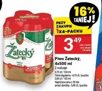 Twój Market Piwo Žatecký, 4x500 ml oferta