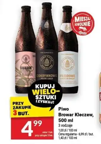 Twój Market Piwo Browar Kleczew, 500 ml oferta
