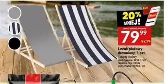 Twój Market Leżak plażowy drewniany oferta