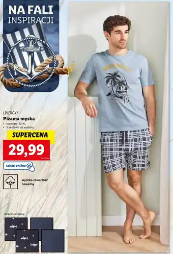 Lidl Piżama męska Livergy oferta