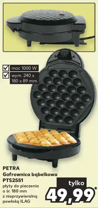 Kaufland PETRA Gofrownica bąbelkowa PTS2551 oferta