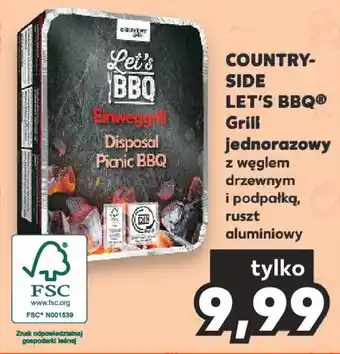 Kaufland COUNTRYSIDE LET'S BBQ Grill jednorazowy oferta