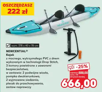 Kaufland NEWCENTIAL Kajak 378 x 40 x 78 cm oferta