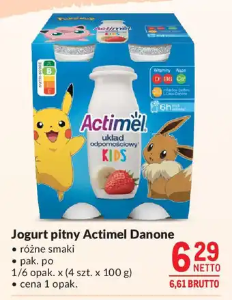 Makro Jogurt pitny Actimel Danone 4 x 100 g oferta