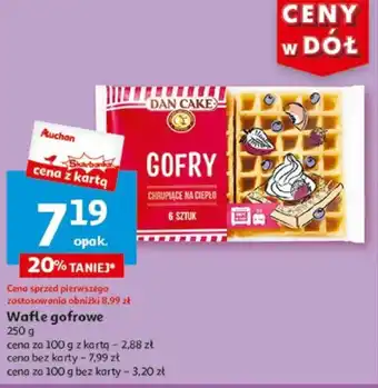 Auchan Wafle gofrowe 250 g oferta